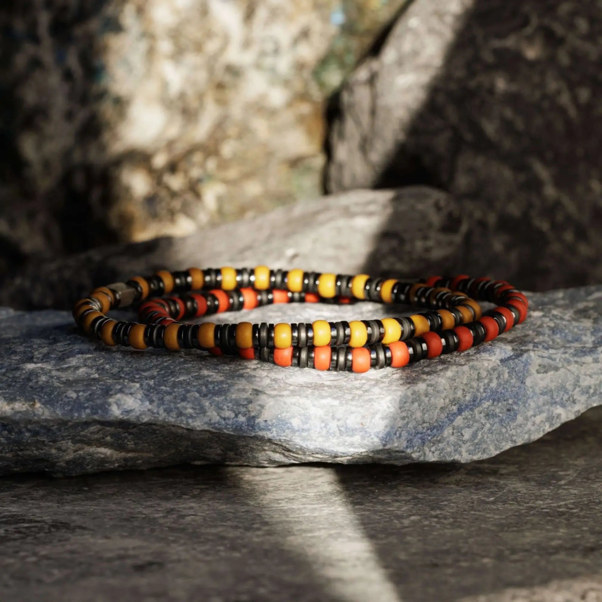 Hematite - Yellow Bracelet XVI (4mm)