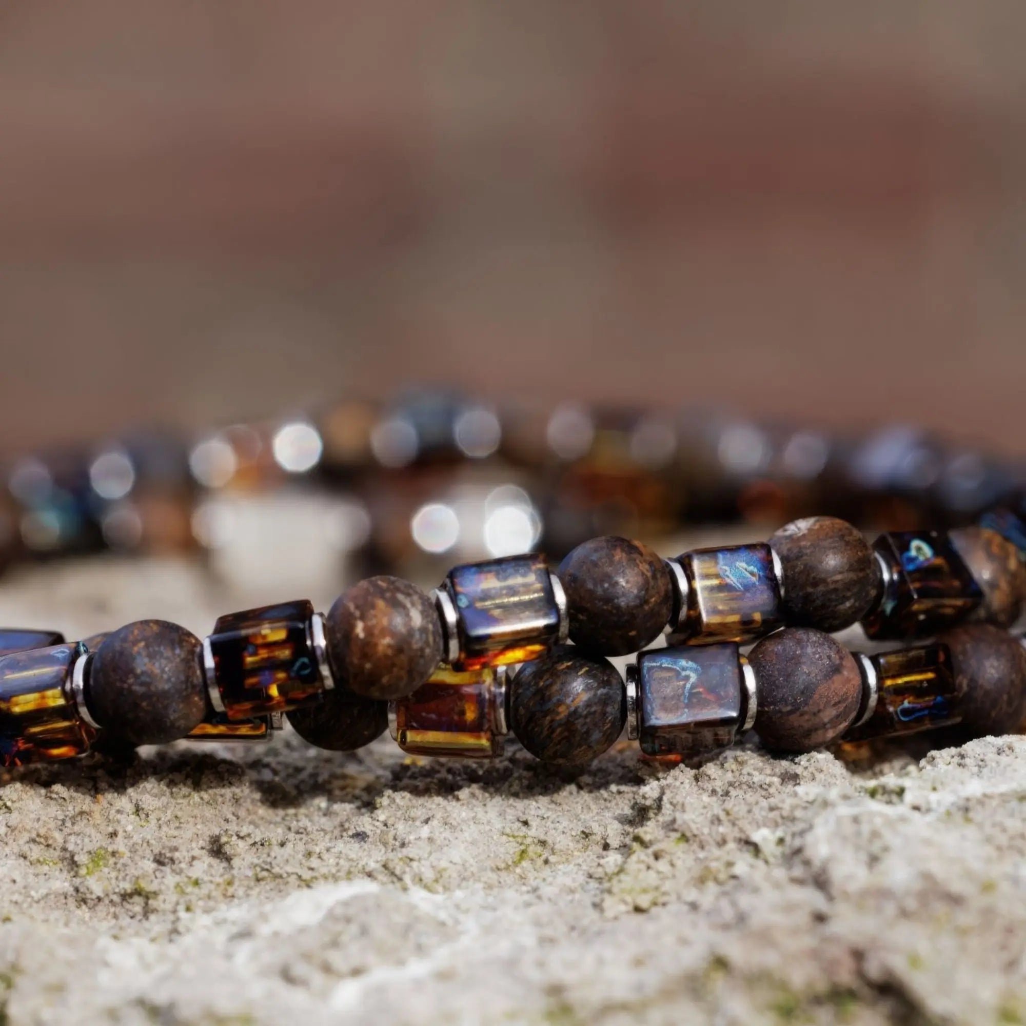 Bronzite - Cube Bracelet II (4mm)