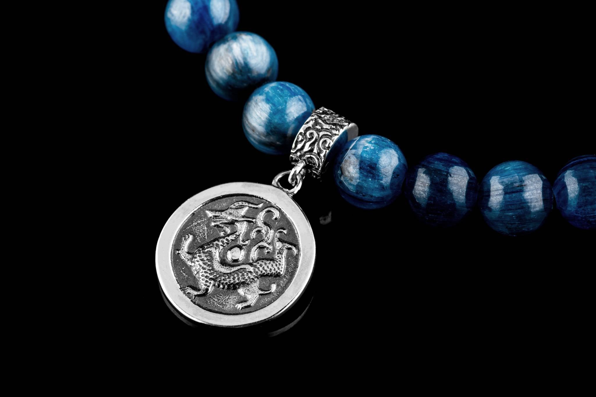 Kyanite - Blue Dragon Bracelet (6-7mm) (6846450466870)
